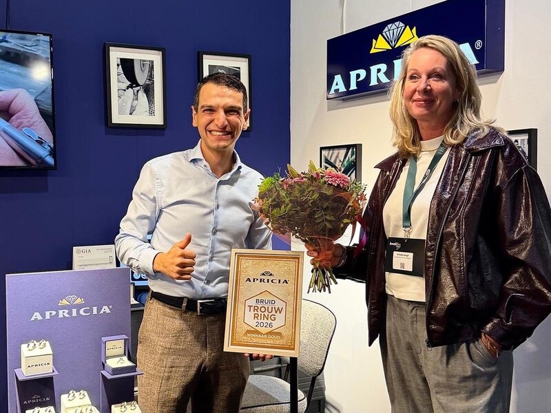 Apricia Trouwringen winnaar van Trouwring van het Jaar 2026