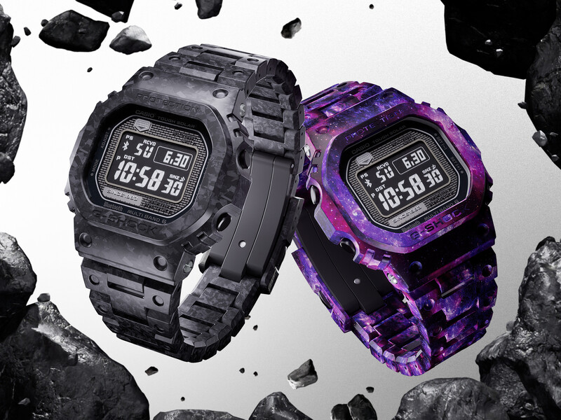 G-SHOCK horloges gemaakt van verschillende soorten carbon