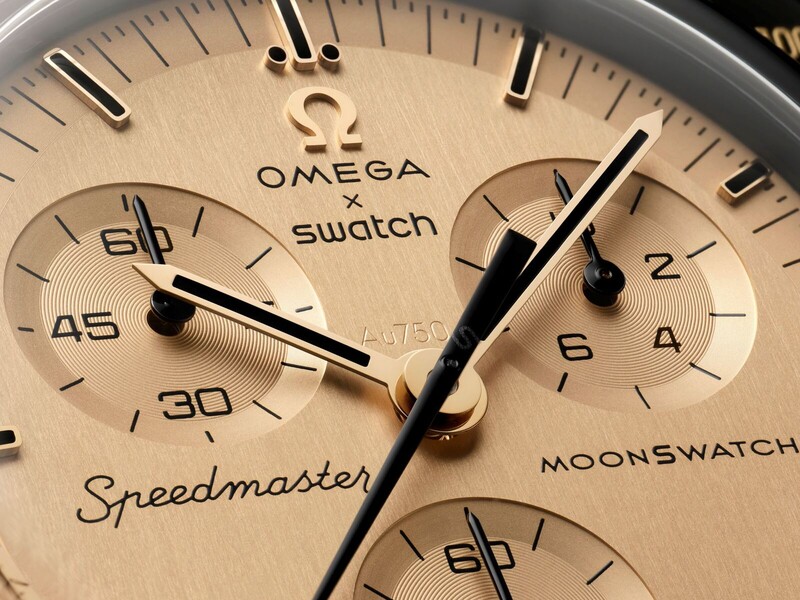 Swatch lanceert gouden MoonSwatch ter ere van Apollo 11