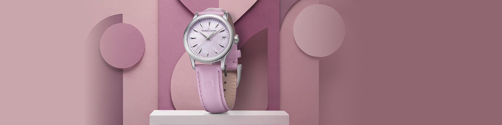 Maurice Lacroix vertaalt
klassiek design naar
verfijnd dameshorloge